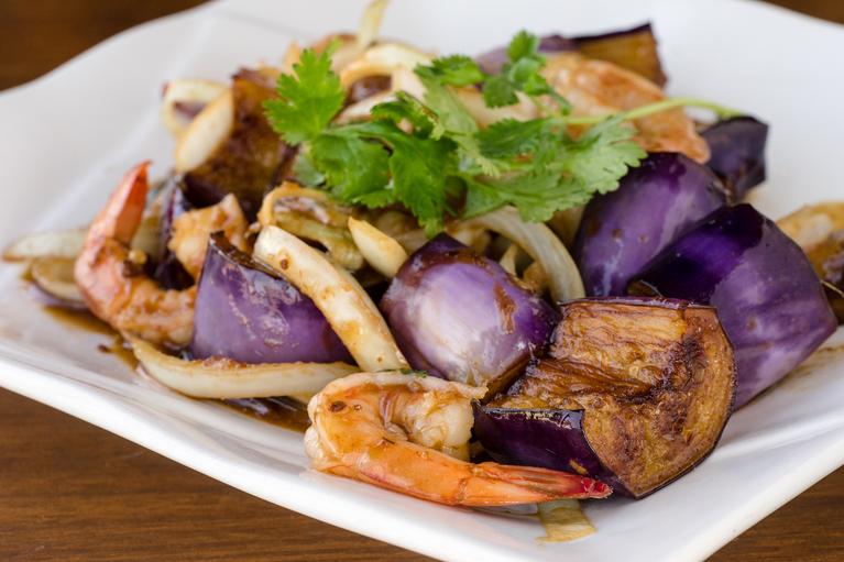 77. Stir-fried Eggplants – Cà Tím Xào: